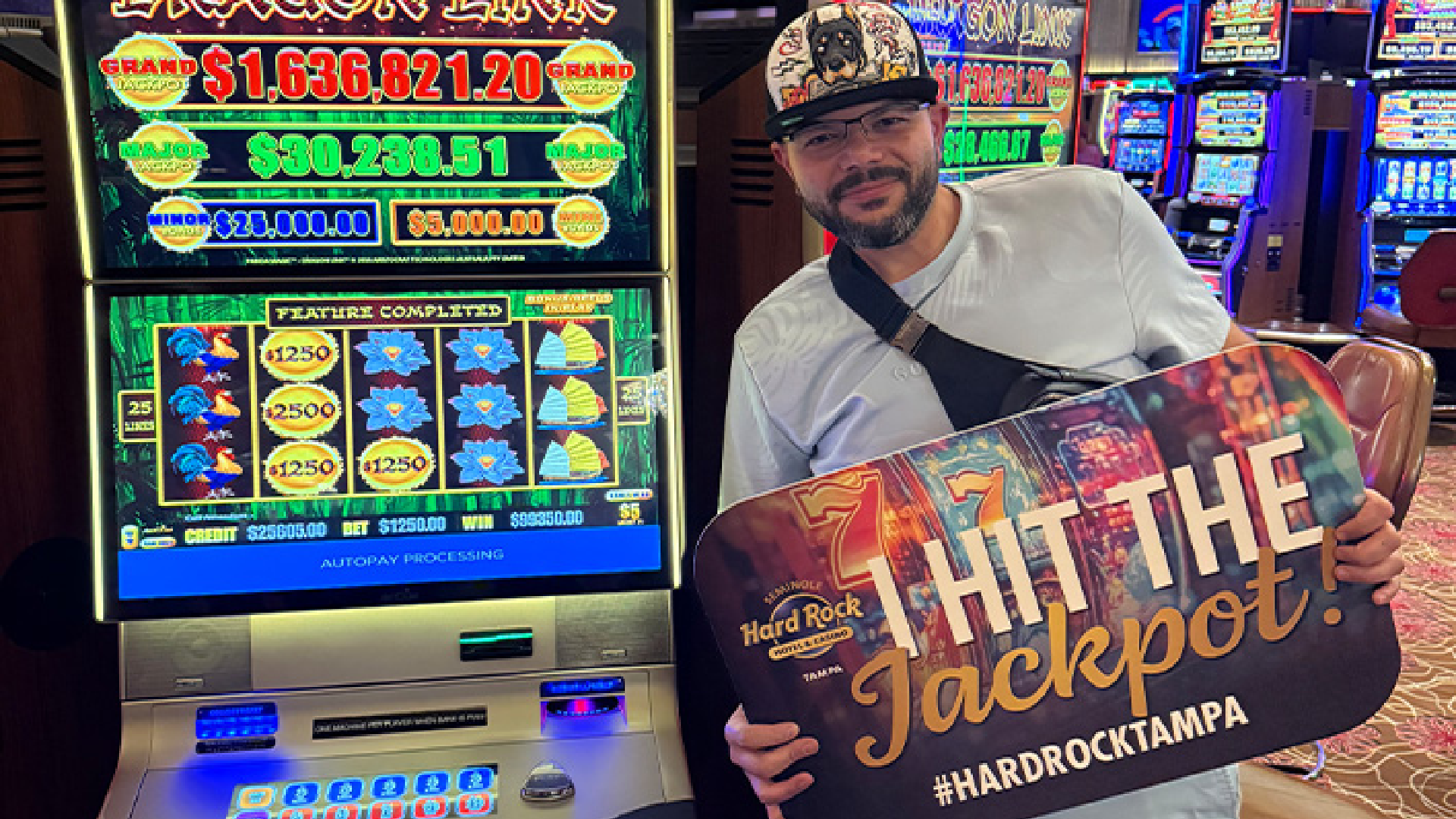 Seminole Hard Rock Tampa Slots Player Hits 389 Jackpots in a Single Day